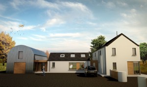 farm dwelling architecture render